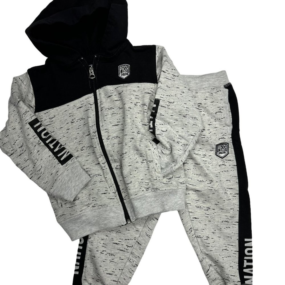 Parish Nation Zip Up Hoodie and Jogger Set (4T)